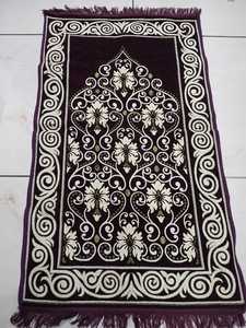 Tapis de prière islamique Janamaz, tissu doux, pliable, antidérapant, confortable, imprimé, tapis de prière floral antidérapant, voyage - Product Image 4