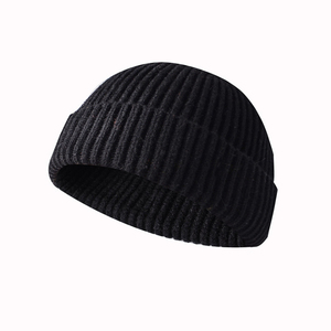 Gorro de esquí personalizado Jacquard Skull Fleece bordado Skully Wool Slouchy Warm Beanie Sombrero de invierno personalizado - Product Image 1