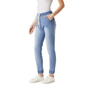 Pantalones vaqueros rasgados sexis azules de cintura alta para mujer a la moda de verano al por mayor, pantalones vaqueros de talla grande para mujer, pantalones vaqueros para mujer - Product Image 3