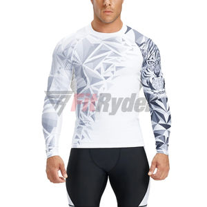 New Short <b>Sleeve</b> Custom Print Rash Guard <b>Men</b> <b>Long</b> <b>Sleeve</b> UV protection MMA Rash Guard <b>T</b>-<b>shirt</b> <b>Long</b> <b>Sleeve</b> Wholesale Rate OEM - Product Image 2