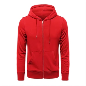 Sudadera con capucha con estampado personalizado de peso pesado GSM 360 para hombre, ropa de calle cómoda con cremallera de cara completa de alta calidad para invierno - Product Image 4