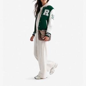 Chaquetas de Béisbol Vintage con Calefacción Estilo Hip Hop, Venta al Por Mayor de Fábrica, Chaquetas Varsity Personalizadas para Mujer, Otoño 2025 - Product Image 2