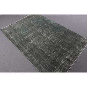 พรมตุรกีวินเทจ ขนาด 4.3x6.3 ฟุต ลายพรางสีเขียว - Product Image 2