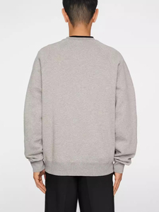 350 GSM imprimé sweats à col rond bouffée impression hommes 100% coton sweat à capuche porter pull surdimensionné hommes qualité supérieure - Product Image 4