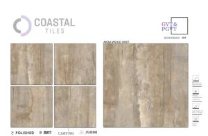 AKSA WOOD MIST Carreaux en porcelaine polie 600x600MM / 24X24 / 2x2 ft Premium a Grade Carreaux - Product Image 2