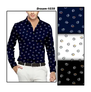 Twill Printed Clothes For Shirts 40' Twill Shirt Cloth Professional Wholesale Manufacturer 100% Cotton Fabrics