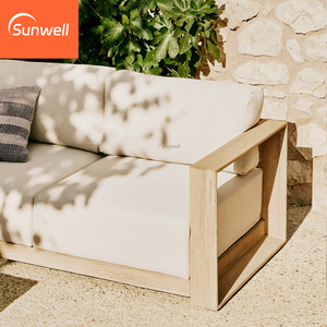 Ensemble <span class=keywords><strong>de</strong></span> meubles <span class=keywords><strong>de</strong></span> jardin en bois massif <span class=keywords><strong>pour</strong></span> patio, construction en teck durable, salon 5 places, canapés <span class=keywords><strong>pour</strong></span> cour et <span class=keywords><strong>balcon</strong></span> - Product Image 3