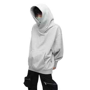 Sweat à capuche avec masque intégré pour l'hiver, intérieur doux, coutures durables, masque intégral intégré, parfait pour les tenues de streetwear - Product Image 1
