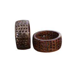 Bracelet Cuff Bangle Traditional Look Wooden Bangle Customized Size Natural Wooden Color Handmade Products