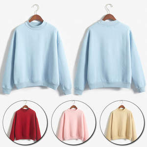 Sweat-shirts pour hommes en molleton 100% coton, basiques, coton mélangé, OEM, pull à col rond surdimensionné de qualité supérieure, logo personnalisé, saison hivernale - Product Image 4