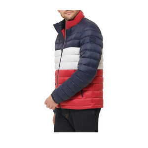 Veste matelassée de haute qualité en gros pour hommes, nylon polyester, personnalisez votre logo de marque, veste d'hiver à capuche, veste matelassée pour hommes - Product Image 3