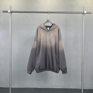 เสื้อครอปสำหรับผู้ชาย, เสื้อครอปแบบสวมหัวผ้าฝ้าย100% มีฮู้ดน้ำหนักมากหรูหรา - Product Image 4