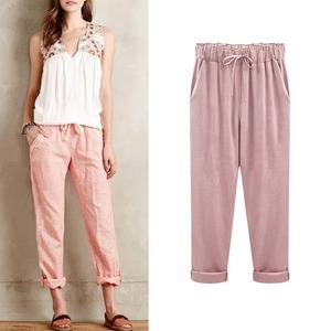 Lightweight Breathable <b>Trousers</b> High Waist Denim Wide Leg Pants <b>Women</b> <b>Summer</b> Thin High Waist Drapey Casual Ice Silk Cool Pants - Product Image 4