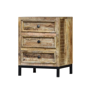 Armoire à 3 tiroirs rétro de style indien traditionnel - Product Image 1