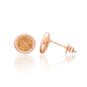 Round Design Zircon Citrine Stone <b>Stud</b> Earrings Turkish Wholesale Handmade 925 Sterling <b>Silver</b> Jewelry - Product Image 1