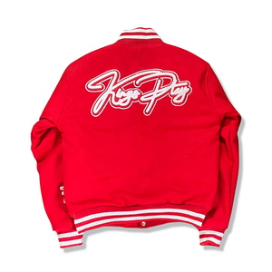 Chaqueta universitaria de relleno de invierno para hombre, chaqueta con letras personalizadas de fábrica, chaquetas universitarias Bomber Letterman con bordado - Product Image 2