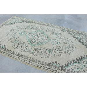 5.7x9.7 ft <b>Rug</b>, Large Turkish <b>Rug</b>, Gray <b>Abstract</b> <b>Rug</b> - Product Image 2