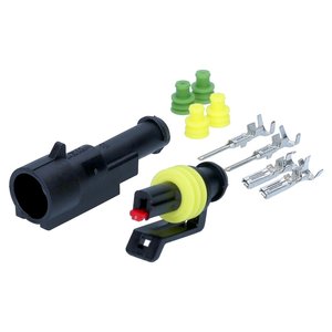 Kalitec KALI-1001 Superseal Set 1-Pin 0.75-1.5mm2 Connecteur étanche pour véhicule Noir État neuf - Product Image 2
