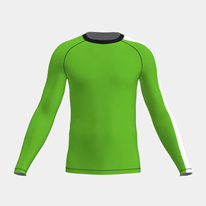 Camiseta de Compresión Sublimada para Jiu Jitsu Brasileño, Transpirable, de Poliéster/Spandex, Manga Larga, Unisex, para Fitness - Product Image 1