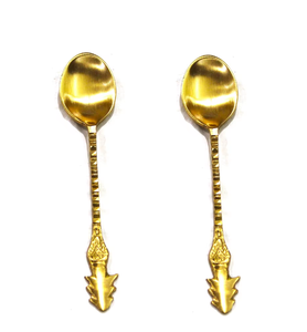 Cuillère en laiton au meilleur design avec poignée unique pour table à manger et cuillère en laiton à usage domestique pour produits d'emballage personnalisés - Product Image 4