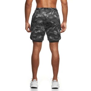 Nouveauté 2026 Short de sport pour homme double couche respirant tricoté écologique coupe-vent séchage rapide en toile avec poche pour la gym et le fitness - Product Image 4