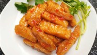 Jilbab VEGAN alami/pengganti daging berbasis tanaman/produk kedelai bertekstur PROTEIN tinggi/siap untuk memasak