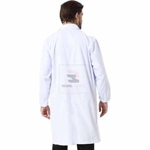 เสื้อโค้ทแขนยาวสำหรับโรงพยาบาลเสื้อโค้ทแขนยาวปรับแต่งโลโก้ได้ตามต้องการ - Product Image 2