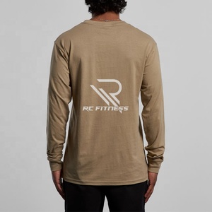 T-shirt basique à manches longues pour homme, en tissu 260g, respirant, anti-boulochage, imprimé décontracté, personnalisable, redéfinit les essentiels de la garde-robe - Product Image 4