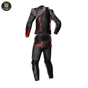 ชุดแข่งรถแบบยูนิเซ็กซ์ ทนทานต่อการสึกหรอ กันลม กันกระแทก ชุดกีฬาไซส์ใหญ่ ชุดหนังสำหรับขี่มอเตอร์ไซค์/รถแข่ง สำหรับฤดูร้อน/ฤดูหนาว - Product Image 4