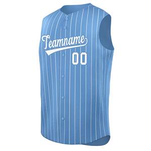 Camiseta con botones completos de béisbol personalizada, chaleco sin mangas, camiseta de equipo de béisbol - Product Image 5