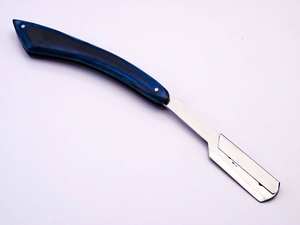 Customizable <b>Straight</b> Stainless steel blade Barber <b>razor</b> with Pakka wood handle Available - Product Image 3