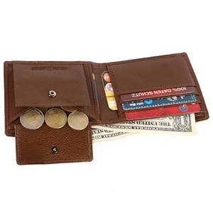 กระเป๋าสตางค์หนังแท้สำหรับผู้ชายมีช่องใส่บัตร5ช่องปิดแบบบางพับได้ของขวัญวันพ่อวันวาเลนไทน์ที่สมบูรณ์แบบ - Product Image 5