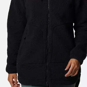 OEM Service <b>Women's</b> Zip-Up <b>Sherpa</b> Fleece <b>Jacket</b> Stripe Camouflage Patterns Breathable Fabric-Wholesale Price High Quality Warm - Product Image 5