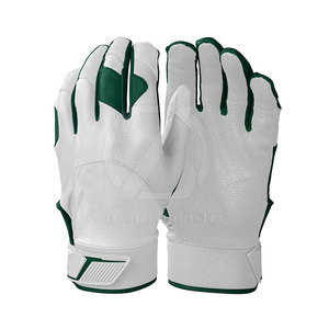 Wholesale Pakistan Best Quality Leather Baseball Batting Gloves Comfortable Breathable Quick-Dry Lightweight Customized Logo - Product Image 1