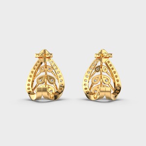 Luxury 14K Rose/White/Yellow Gold Lab Grown Diamond Teardrop <b>Earrings</b> | OEM/ODM <b>Fine</b> Jewelry Manufacturer Rhodium Plated IGI - Product Image 4