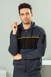 Sweats à capuche unisexes sur mesure de haute qualité, grande taille, avec poches à fermeture éclair double intégrale, impression en relief pour l'hiver - Product Image 3