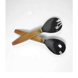 Artículo en Oferta, Accesorios de Cocina, Juego de Servidores de Ensalada de Acacia, Ecológico, Apto para Lavavajillas, Utensilios para Ensalada, Hecho en India - Product Image 1