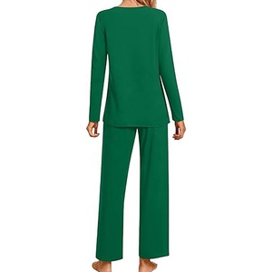 Nuevo Conjunto de Pijama de Dos Piezas con Botones, Diseño Personalizado, Térmico, de Seda, para Descansar, Tallas Grandes, para Mujer, 2026 - Product Image 5