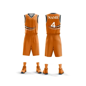 Maillot d'uniforme de basket-ball pour homme BlankNeck avec logo personnalisé par sublimation en gros Short d'été - Product Image 1