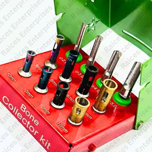 Kit de colector de hueso dental aprobado por la CE con tapones fabricante de chips de hueso de implante e instrumentos quirúrgicos para procedimientos de implantes dentales - Product Image 4