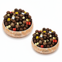 Plateaux de service en métal, nouvelle conception, vente chaude, avec bols pour servir des chocolats et des desserts, fabriqués en acier et en laiton