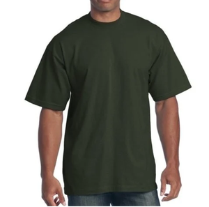 Vente en gros 100% coton T-shirts surdimensionnés pour hommes bonne qualité été Street Wear respirant goutte épaule O cou Logo personnalisé - Product Image 1