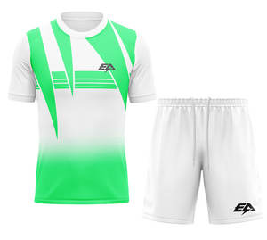 เสื้อพิมพ์ซับลิเมชันสำหรับผู้ใหญ่เสื้อพิมพ์โลโก้ชุดฟุตบอลทำจากโพลีเอสเตอร์ออกแบบได้ตามต้องการ - Product Image 1