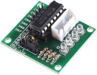 Moteur pas à pas 28BYJ-48 DC 5V et carte de module de test de pilote ULN2003, circuits intégrés compatibles Raspberry Pi, un seul ensemble