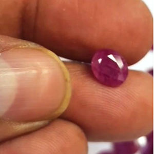 40 piezas de rubí natural 8x6mm 9x7mm faceta ovalada 76 Cts lote Iroc ventas piedra natal de alta calidad Manik piedras preciosas sueltas cortadas US $76 todo - Product Image 2