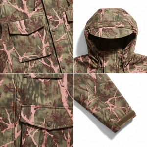 OEM Unisex Camouflage Tactical Hunting Winter Outdoor Hooded Softshell <b>Jacket</b> Windproof Waterproof High Quality Forest <b>Camo</b> - Product Image 4