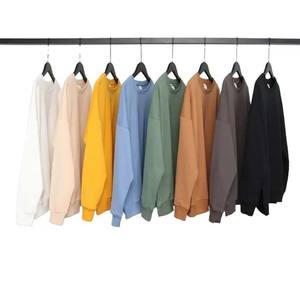 OEM vierge polaire éponge française personnalisé col rond sweats surdimensionnés vêtements pour hommes 100% coton goutte épaule sweats à capuche hommes décontracté - Product Image 6