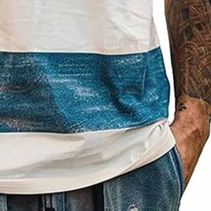 Débardeur sans manches 100% coton 240gsm coupe ample pour hommes Logo personnalisé respirant tricoté Style décontracté - Product Image 3