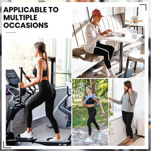 Leggings athlétiques pour femmes Impression personnalisée Taille haute Contrôle du ventre Pantalon de yoga pour la course - Product Image 5