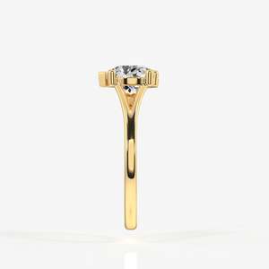 Anillo Toi Moi de Oro de 18K con Diamante Moissanite, Corte Portugués, Elegante y Duradero - Product Image 3